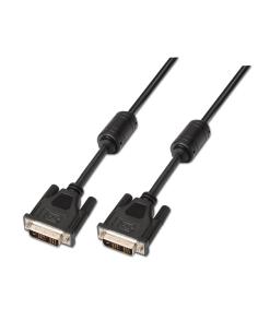 CABLE DVI SINGLE LINK 181 CON FERRITA M-M NEGRO 1.8M AISENS A117-0086