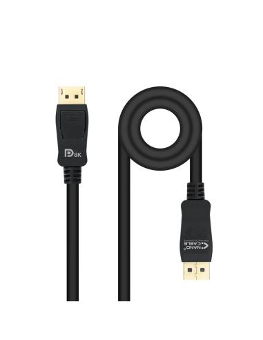 CABLE DISPLAYPORT V1.4 CERTIFICADO VESA DPM-DPM NEGRO 2.0M NANOCABLE 10.15.2502