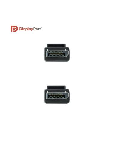 CABLE DISPLAYPORT V1.4 CERTIFICADO VESA DPM-DPM NEGRO 2.0M NANOCABLE 10.15.2502