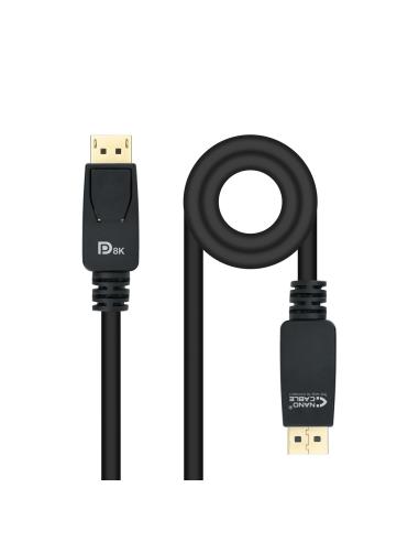 CABLE DISPLAYPORT V1.4 CERTIFICADO VESA DPM-DPM NEGRO 3.0M NANOCABLE 10.15.2503