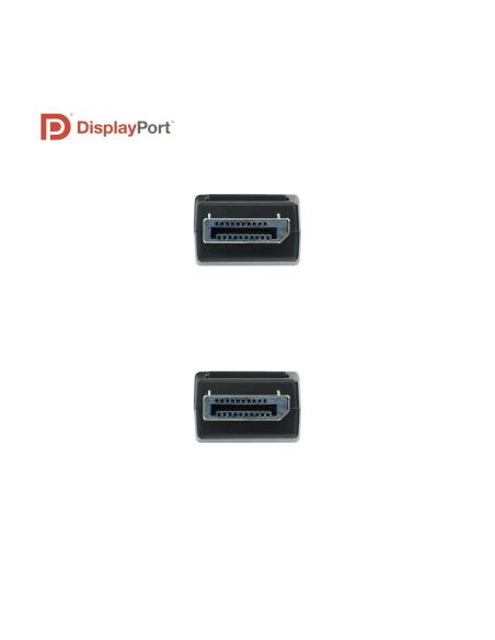 CABLE DISPLAYPORT V1.4 CERTIFICADO VESA DPM-DPM NEGRO 3.0M NANOCABLE 10.15.2503