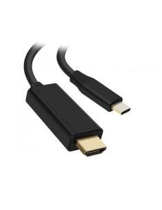 CABLE CONVERSOR USB-CM A HDMIM NEGRO 1.8 M NANOCABLE 10.15.5102