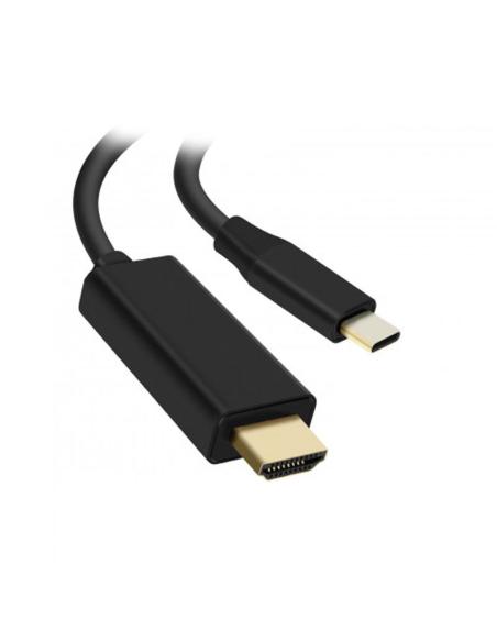 CABLE CONVERSOR USB-CM A HDMIM NEGRO 1.8 M NANOCABLE 10.15.5102
