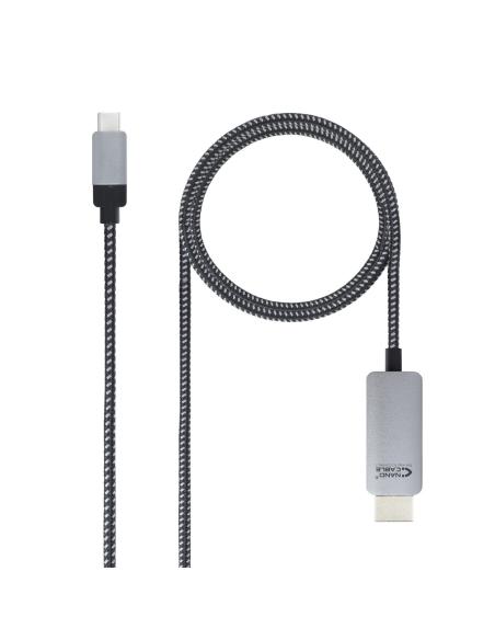 CABLE CONVERSOR USB-CM A HDMIM NEGRO 1.8 M NANOCABLE 10.15.5102