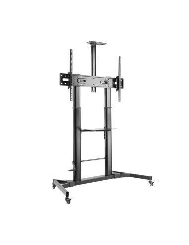SOPORTE SUELO PANTALLA MANIVELA DVD CAM 100KG 60-100 NEGRO AISENS FT100TE-171