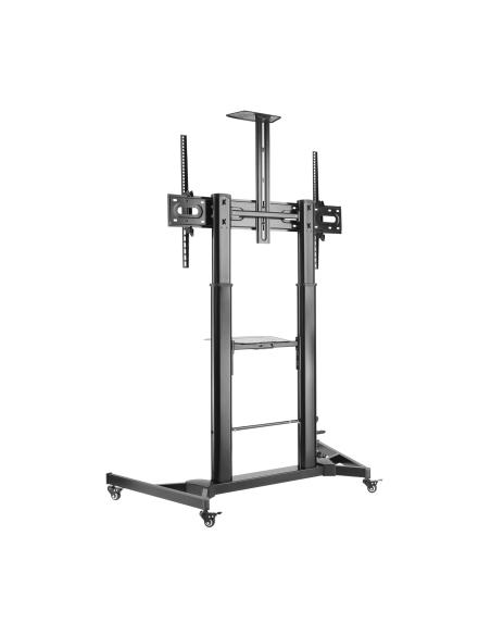 SOPORTE SUELO PANTALLA MANIVELA DVD CAM 100KG 60-100 NEGRO AISENS FT100TE-171