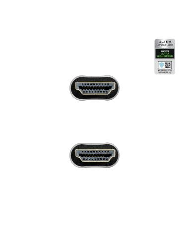 CABLE HDMI 2.1 CERTIFICADO ULTRA HS M-M NEGRO 2M NANOCABLE 10.15.8102