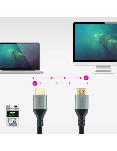 CABLE HDMI 2.1 CERTIFICADO ULTRA HS M-M NEGRO 3M NANOCABLE 10.15.8103
