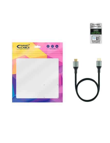 CABLE HDMI 2.1 CERTIFICADO ULTRA HS M-M NEGRO 3M NANOCABLE 10.15.8103