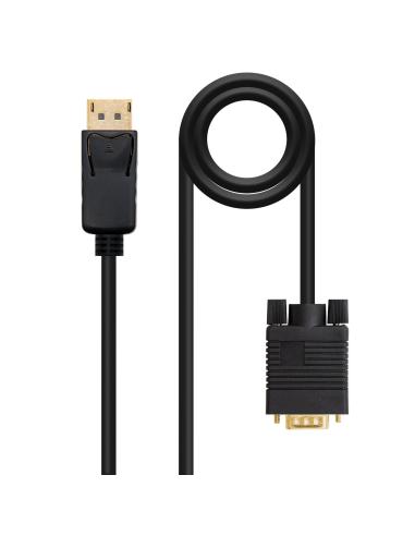 CABLE CONVERSOR DISPLAYPORT A VGA DPM-VGAM NEGRO 1M NANOCABLE 10.15.4401