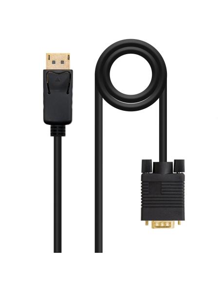 CABLE CONVERSOR DISPLAYPORT A VGA DPM-VGAM NEGRO 1M NANOCABLE 10.15.4401