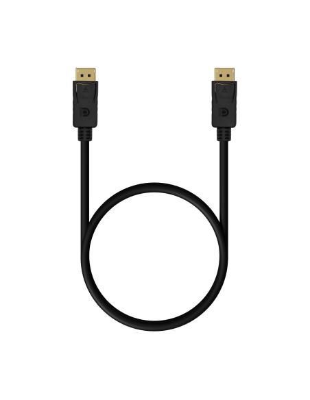 CABLE DISPLAYPORT V1.2 4K60HZ DPM-DPM NEGRO 1.5M AISENS A124-0549