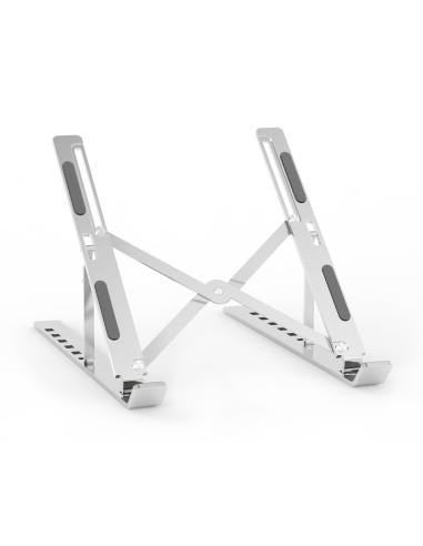 SOPORTE SOBREMESA AJUSTABLE PARA PORTATIL-TABLET PLATA AISENS LPS2M-173