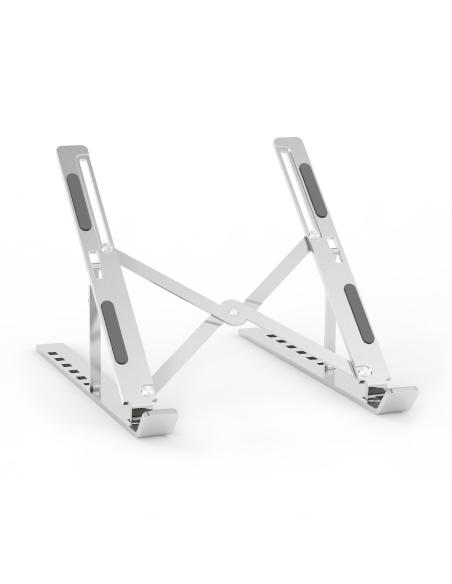 SOPORTE SOBREMESA AJUSTABLE PARA PORTATIL-TABLET PLATA AISENS LPS2M-173