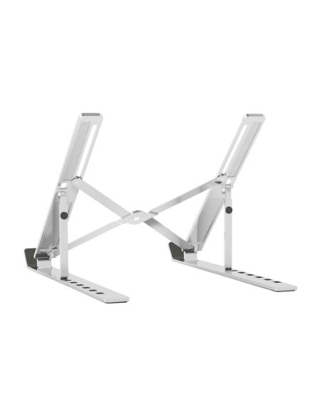SOPORTE SOBREMESA AJUSTABLE PARA PORTATIL-TABLET PLATA AISENS LPS2M-173
