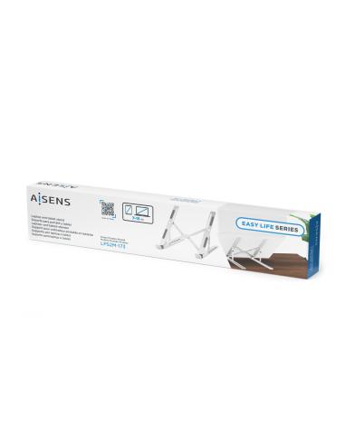 SOPORTE SOBREMESA AJUSTABLE PARA PORTATIL-TABLET PLATA AISENS LPS2M-173