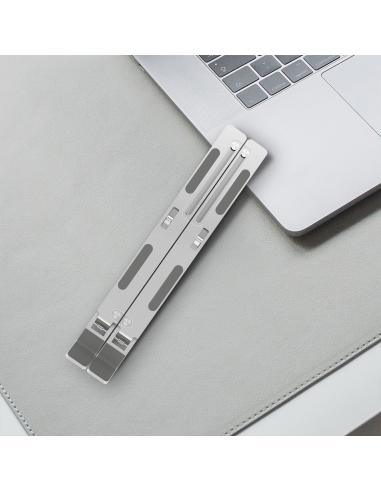 SOPORTE SOBREMESA AJUSTABLE PARA PORTATIL-TABLET PLATA AISENS LPS2M-173