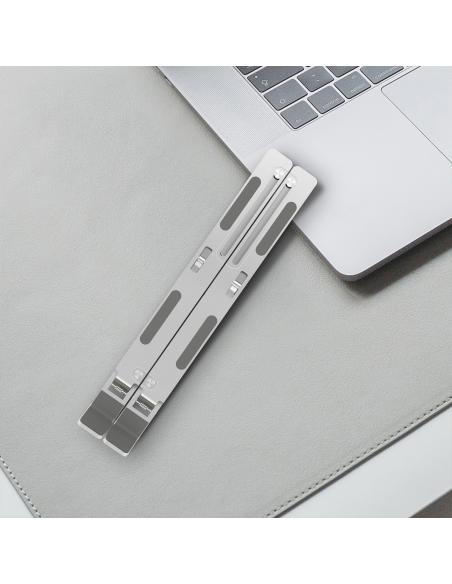 SOPORTE SOBREMESA AJUSTABLE PARA PORTATIL-TABLET PLATA AISENS LPS2M-173