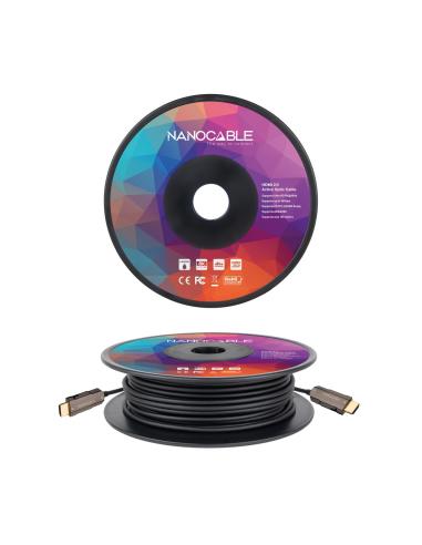 CABLE HDMI V2.0 AOC 4K 60HZ 18GBPS NEGRO 80 M NANOCABLE 10.15.2080