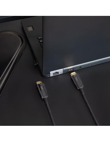CABLE HDMI V2.0 AOC 4K 60HZ 18GBPS NEGRO 100 M NANOCABLE 10.15.2099