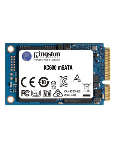 DISCO DURO SSD mSATA KINGSTON 256 GB KC600 3D TLC SATA III / SKC600MS/256G