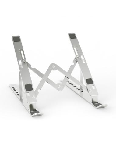 SOPORTE SOBREMESA AJUSTABLE PARA PORTATIL-TABLET PLATA AISENS LPS3M-177