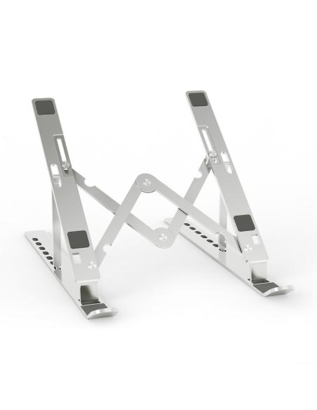 SOPORTE SOBREMESA AJUSTABLE PARA PORTATIL-TABLET PLATA AISENS LPS3M-177