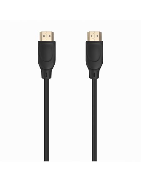 CABLE HDMI V2.0 PREMIUM ALTA VELOCIDAD 4K60HZ AM-AM NEGRO 1.0M AISENS A120-0722