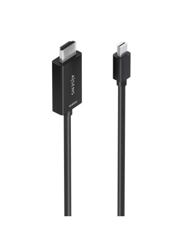 CABLE CONVERSOR MINI DP A HDMI 4K60HZ MINI DPM-HDMIM NEGRO 3.0M AISENS A125-0889