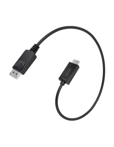 CABLE CONVERSOR DISPLAYPORT A HDMI 4K60HZ DPM-HDMIM NEGRO 0.6M AISENS A125-0891