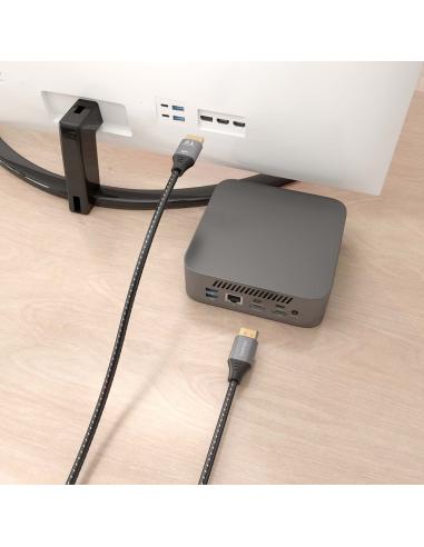 CABLE DISPLAYPORT V2.1 16K60HZ 80GBPS DPM-DPM NEGRO 1.0M AISENS A158-0901