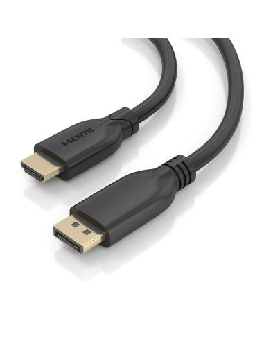 CABLE CONVERSOR DISPLAYPORT A HDMI 4K60HZ DPM-HDMIM NEGRO 7.0M AISENS A125-0921