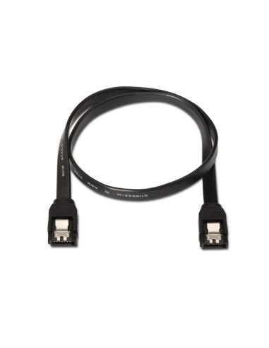 CABLE SATA III DATOS 6G CON ANCLAJES NEGRO 0.5M AISENS A130-0157