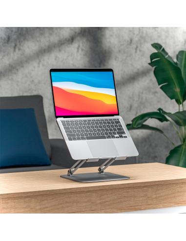 SOPORTE SOBREMESA AJUSTABLE PORTATIL-TABLET XL 10-17 PLATA AISENS LPS4XL-181