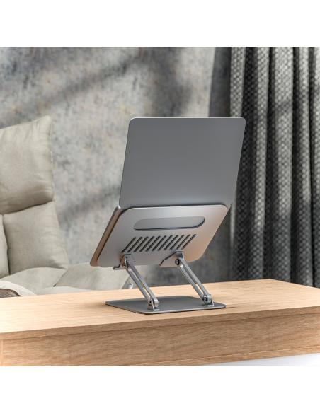 SOPORTE SOBREMESA AJUSTABLE PORTATIL-TABLET XL 10-17 PLATA AISENS LPS4XL-181