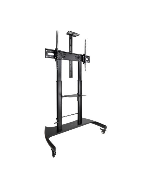 SOPORTE DE SUELO CON RUEDA TV 60-100 REGULABLE ARES TOOQ FS20404HM-B