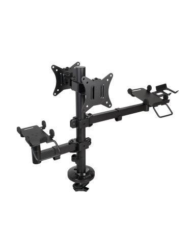 SOPORTE DE MESA TPV IMPRESORA PANTALLAS TERMINAL LECTOR NEGRO TOOQ TQPM0002