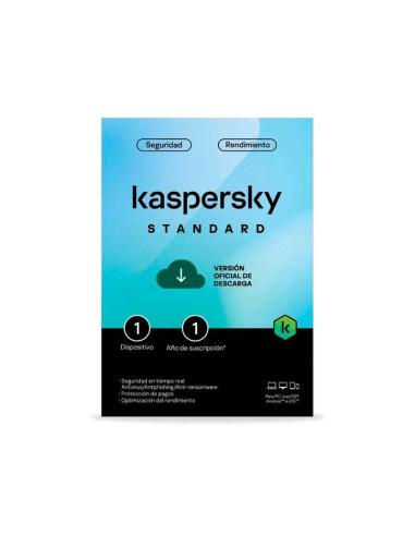 SOFTWARE KASPERSKY STANDARD 1 PC 1 ANO ESD STOCK KL1041SDAFS
