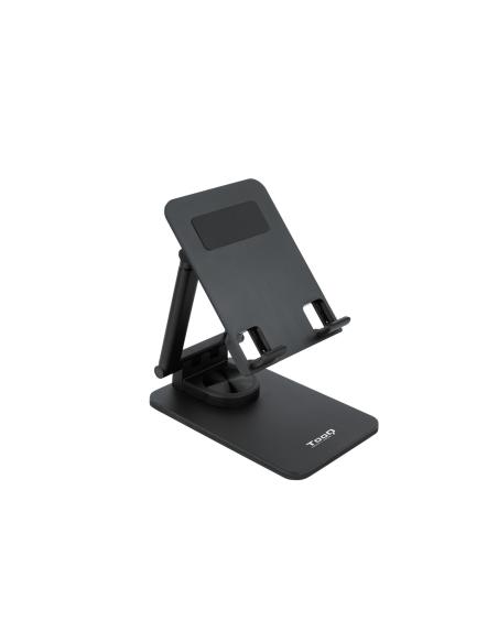 SOPORTE SOBREMESA PLEGABLE TABLET 12,9 NEGRO TOOQ PH-HERMES-HALLEY