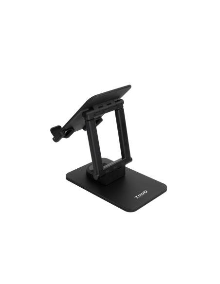 SOPORTE SOBREMESA PLEGABLE TABLET 12,9 NEGRO TOOQ PH-HERMES-HALLEY