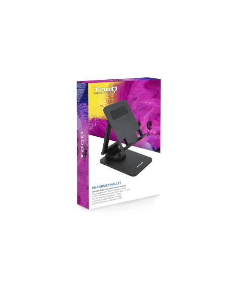 SOPORTE SOBREMESA PLEGABLE TABLET 12,9 NEGRO TOOQ PH-HERMES-HALLEY