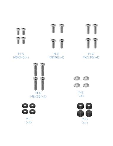 SOPORTE SUELO REGULACION ALTURA MIRAGE 37-70 TOOQ FS2285M-B