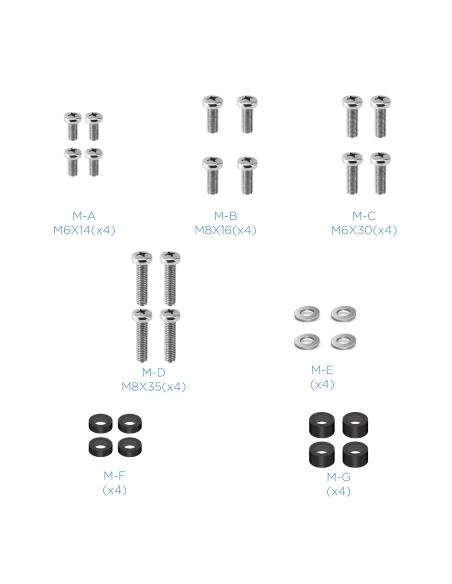 SOPORTE SUELO REGULACION ALTURA MIRAGE 37-70 TOOQ FS2285M-B