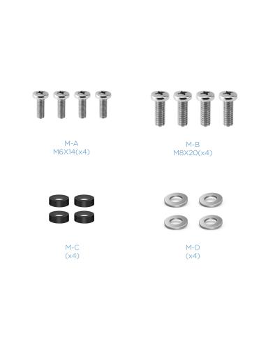 SOPORTE PARED PANTALLAS 13-43 GIRAINCLI NEGRO DOBLE BRAZO TOOQ LP1345TN-B