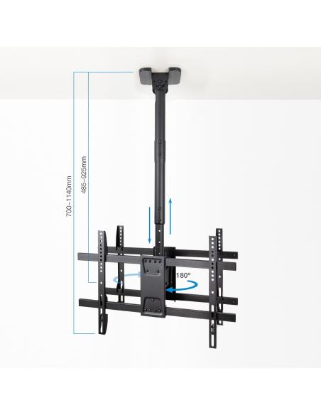 SOPORTE TECHO 2 PANT. 43-86 GIRAINCLIEXTEN NEGRO TOOQ LPCE2286TSLI-B