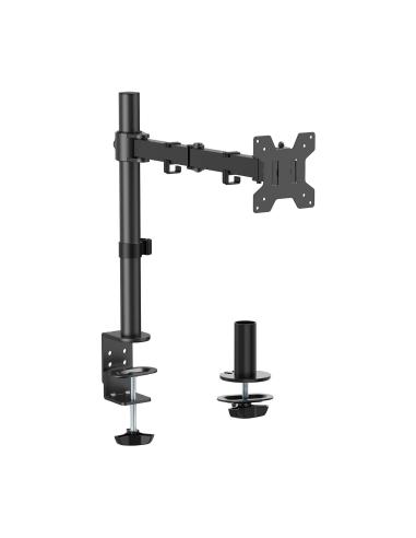 SOPORTE MONITOR MESA GIRA INCLI 10KG 1 BRAZO 17-32 NEGRO AISENS DT32TSR-277