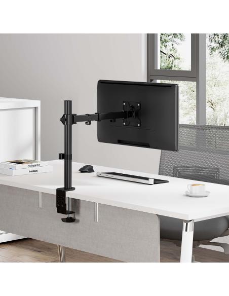 SOPORTE MONITOR MESA GIRA INCLI 10KG 1 BRAZO 17-32 NEGRO AISENS DT32TSR-277