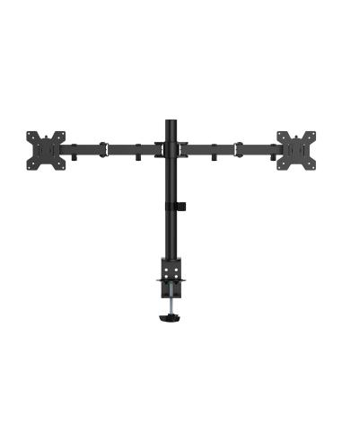SOPORTE MONITOR MESA GIRA INCLI 10KG 2 BRAZOS 17-32 NEGRO AISENS DT32TSR-279