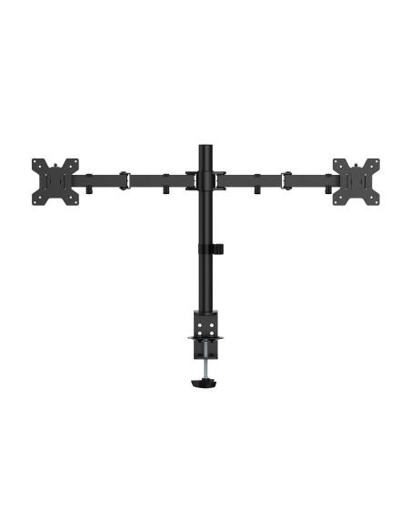 SOPORTE MONITOR MESA GIRA INCLI 10KG 2 BRAZOS 17-32 NEGRO AISENS DT32TSR-279