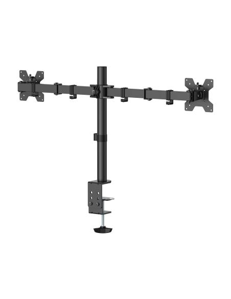 SOPORTE MONITOR MESA GIRA INCLI 10KG 2 BRAZOS 17-32 NEGRO AISENS DT32TSR-279
